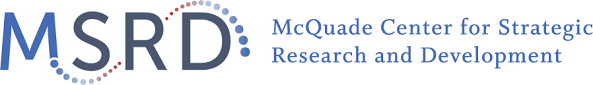 Large logo of McQuade Center for Strategic Research and Development