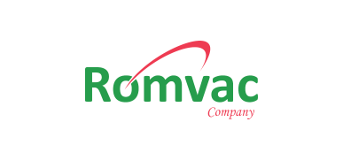 Large logo of Romvac Company